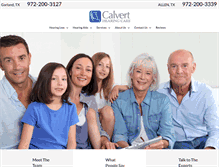 Tablet Screenshot of calverthearingcare.com